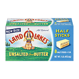 Land O Lakes(R)  unsalted sweet butter, 8 half sticks Full-Size Picture